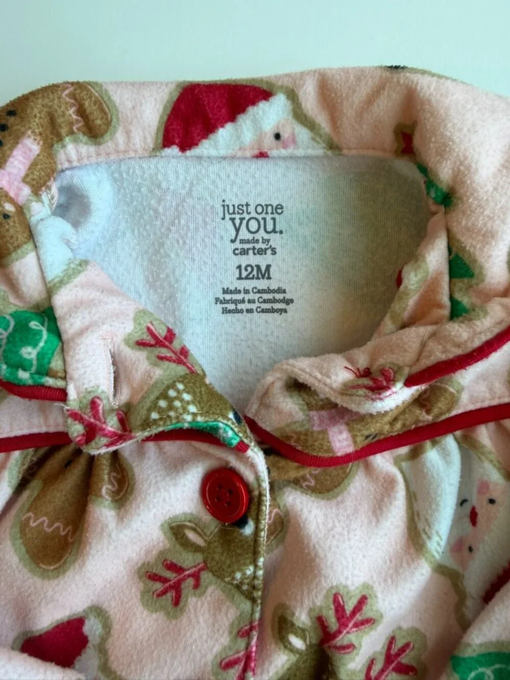 3/$15 | SOFT Flannel Baby Girl Christmas Pjs 12M